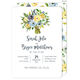 Yellow and Blue Bouquet Invitations Image 2 of 3